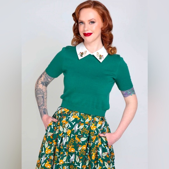 Berry Field Marianne Sweater by Collectif - Picture 7 of 12